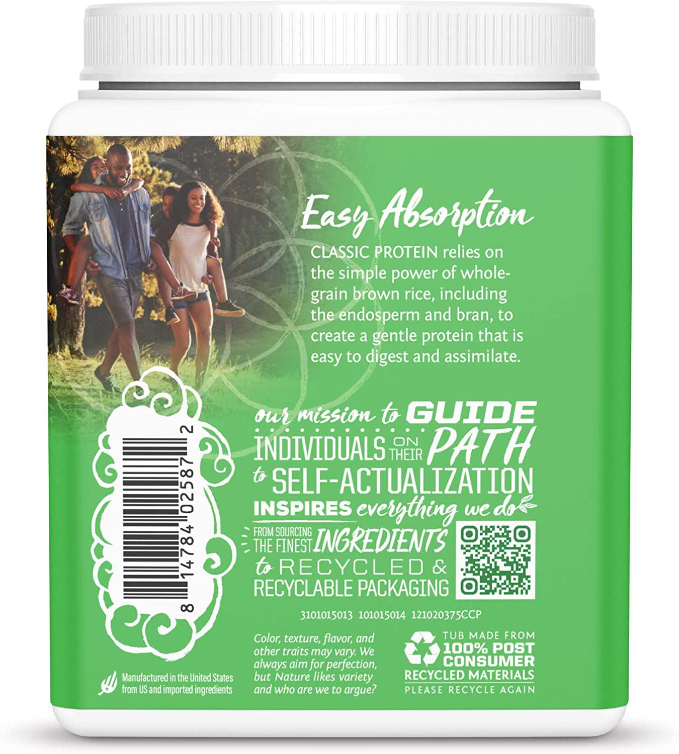 SUNWARRIOR Organic Classic Chocolate Protein, 375 GR