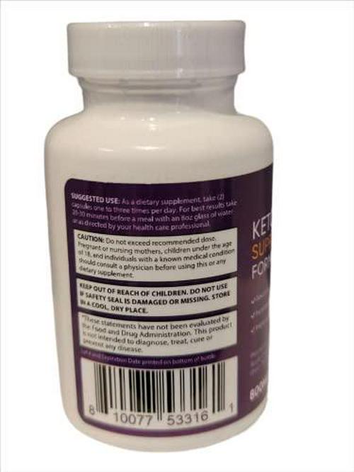 Safeline Keto Pills Ketogenic Supplement Includes goBHB Apple Cider Vinegar Macadamia Nut Oil and Green Tea Advanced Ketosis Support for Men Women 60 Capsules