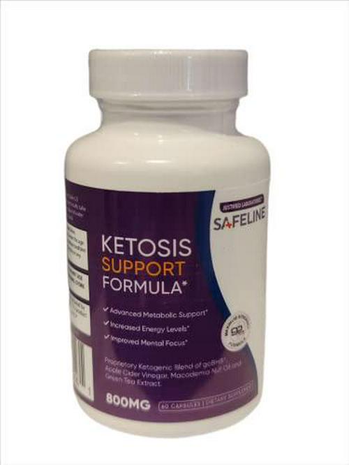Safeline Keto Pills Ketogenic Supplement Includes goBHB Apple Cider Vinegar Macadamia Nut Oil and Green Tea Advanced Ketosis Support for Men Women 60 Capsules