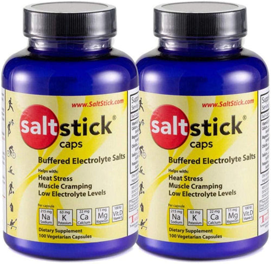 SaltStick Caps Electrolyte Replacement 100 Count (200 Capsules)