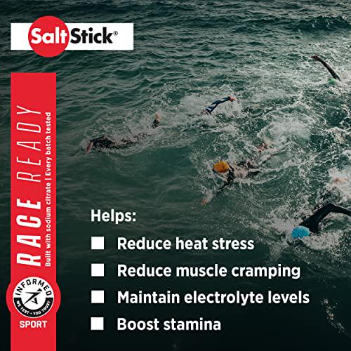 SaltStick Caps Plus, Electrolyte Replacement Capsules with Caffeine and Sodium Citrate for Rehydration, Youth and Adult Athletes, Hiking, Camping, and Sports Recovery, Box of 24 Packets, 3 Caps Each