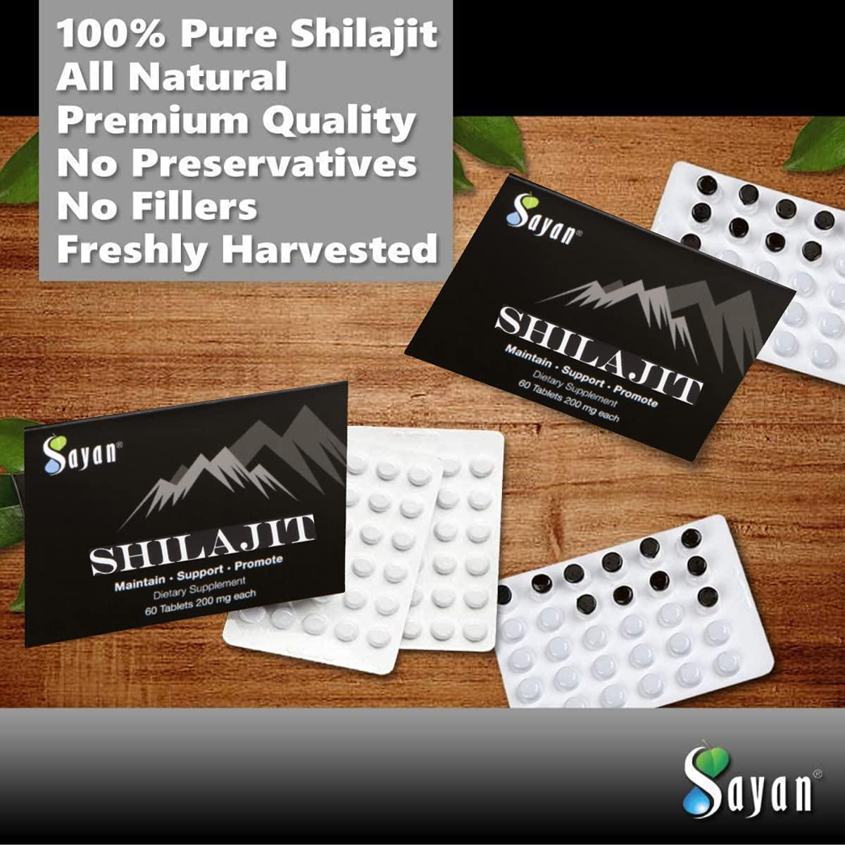 Sayan Pure Altai Shilajit Genuine Black Resin Mineral Pitch, Organic Fulvic Acid Supplement For Detox, Immune + Energy Support