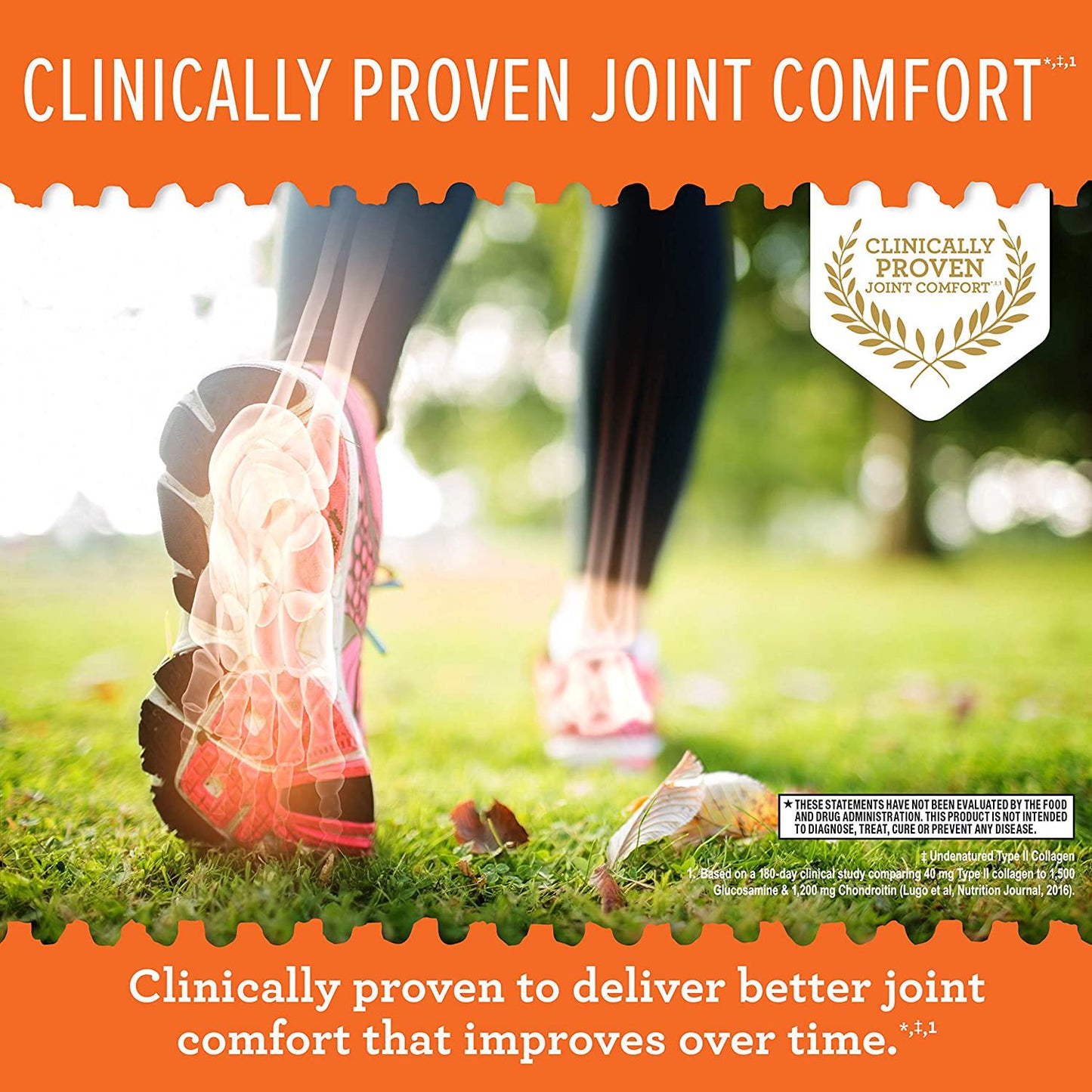 Schiff Type Ii Collagen, Hyaluronic Acid and Boron Tablets, (30Count In A Bottle), Clinically Proven, 30Count