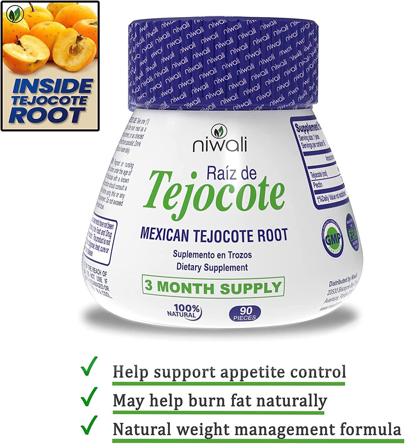 Science of Alpha Original Mexican Raiz de Tejocote Root 3-Month Supply - All Natural Organic Dietary Supplements, 90 Pieces