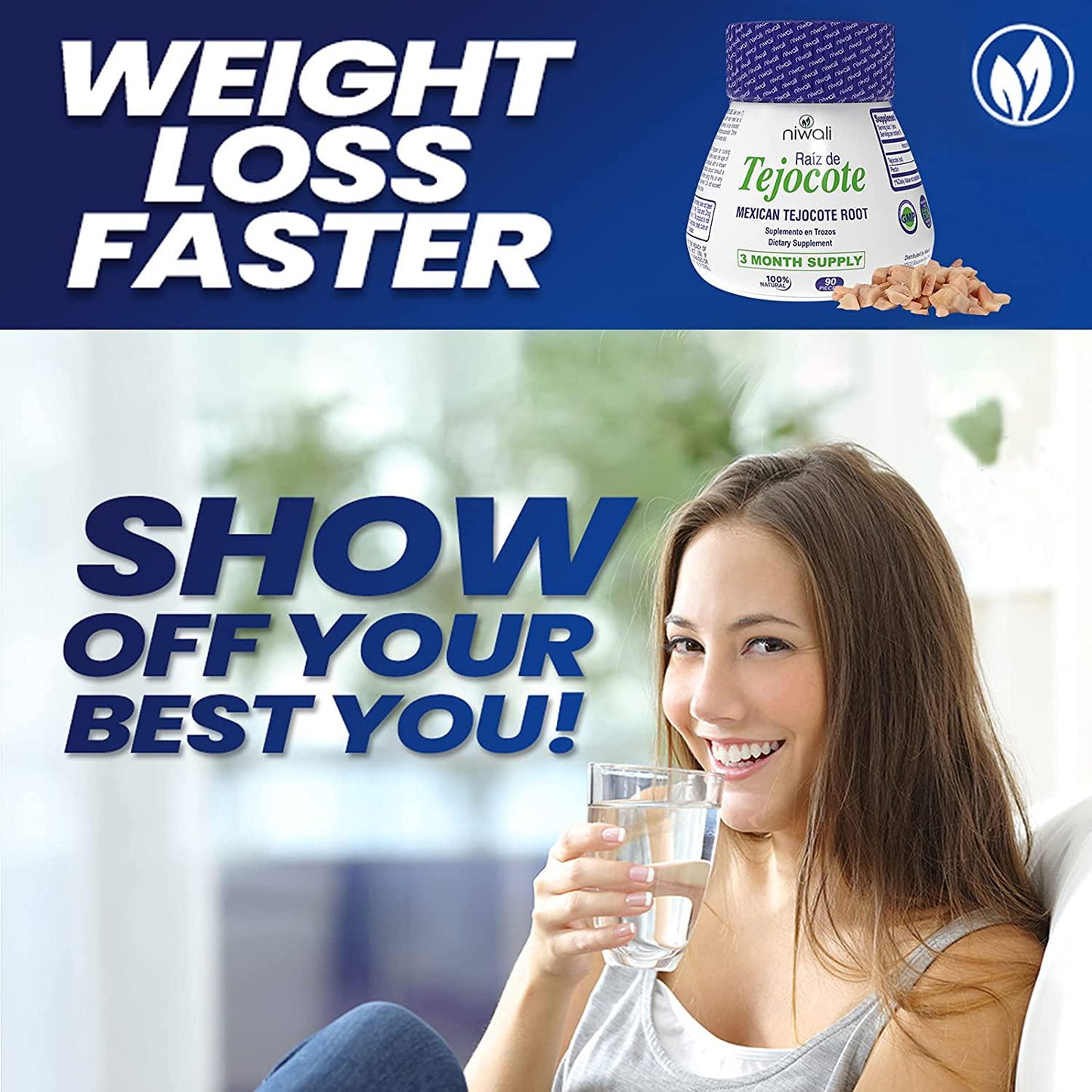 Science of Alpha Original Mexican Raiz de Tejocote Root 3-Month Supply - All Natural Organic Dietary Supplements, 90 Pieces