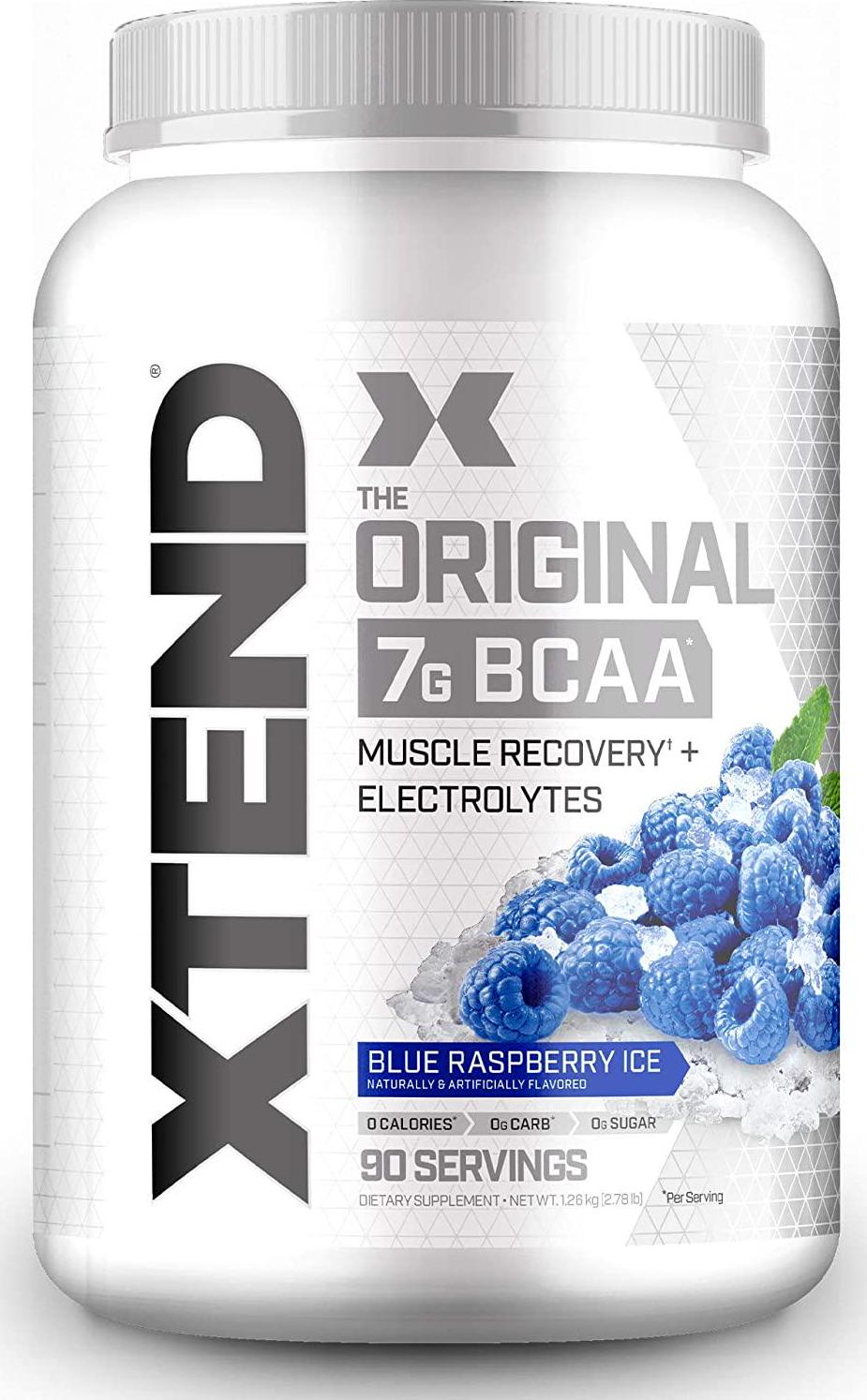 Scivation Xtend BCAA Powder, Branched Chain Amino Acids, BCAAs, Blue Raspberry, 90 Servings