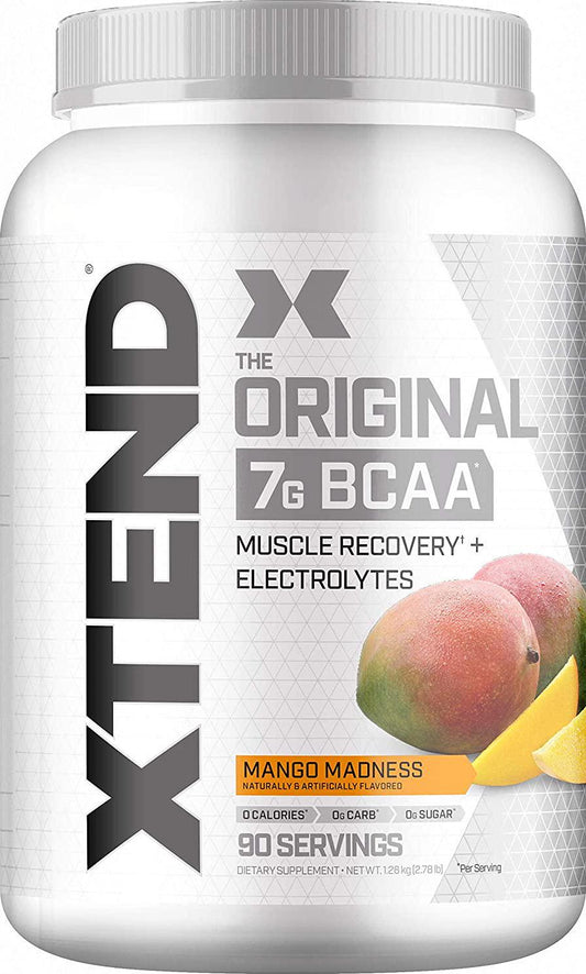 Scivation Xtend BCAA Powder, Branched Chain Amino Acids, BCAAs, Mango, 90 Servings