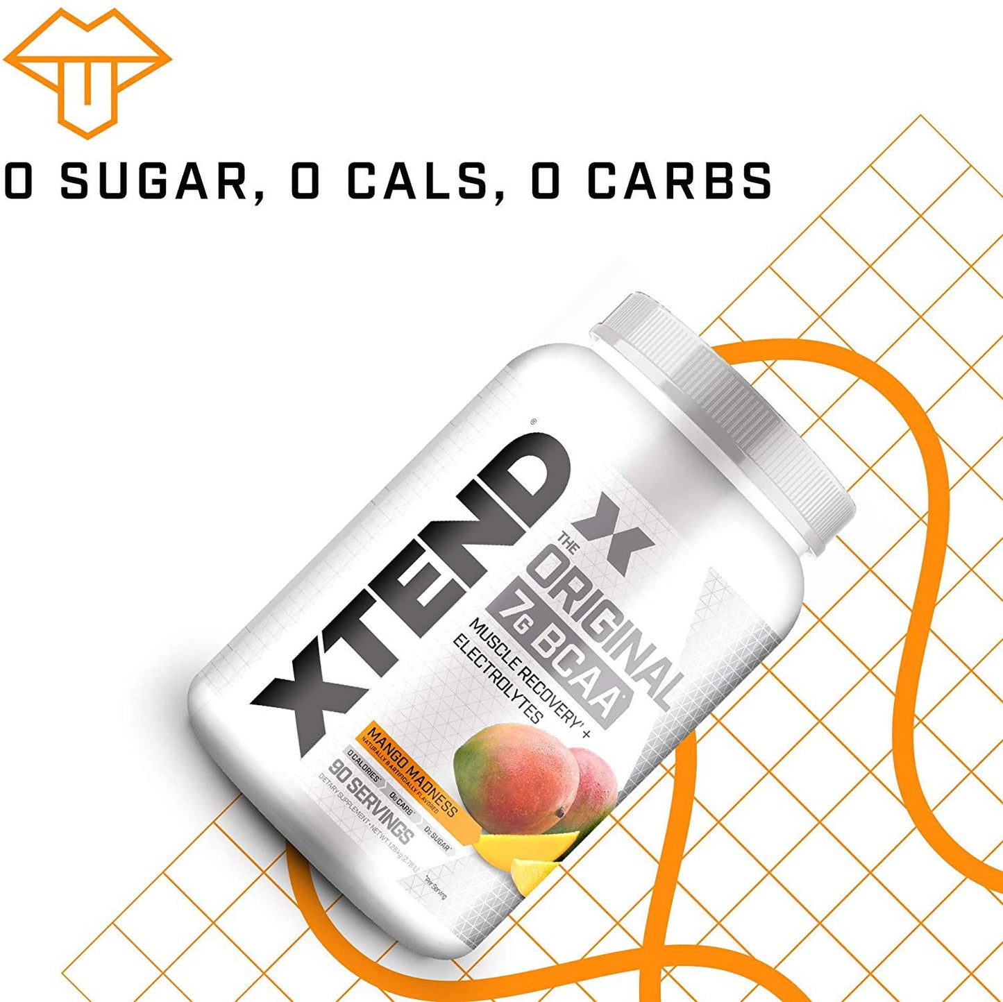 Scivation Xtend BCAA Powder, Branched Chain Amino Acids, BCAAs, Mango, 90 Servings