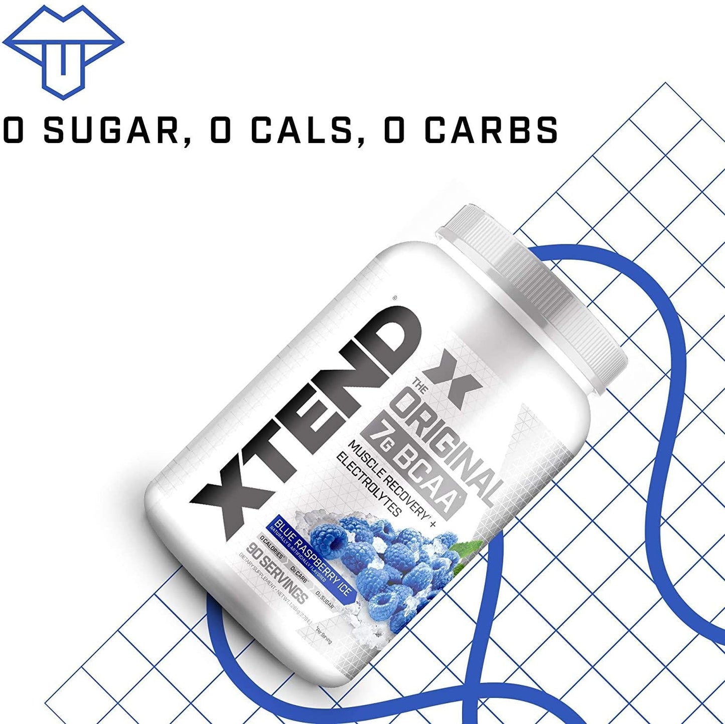 Scivation Xtend BCAA Powder, Branched Chain Amino Acids, BCAAs, Blue Raspberry, 90 Servings
