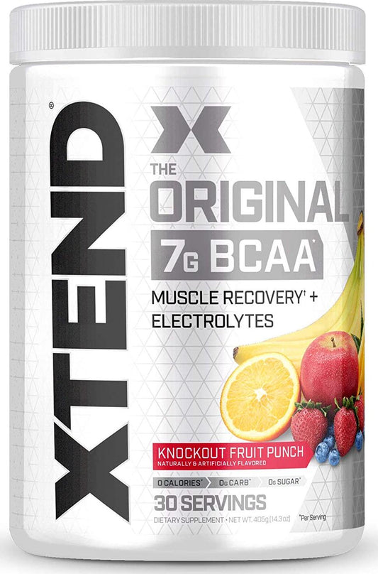 Scivation Xtend BCAA Powder, Branched Chain Amino Acids, BCAAs, Fruit Punch, 30 Servings