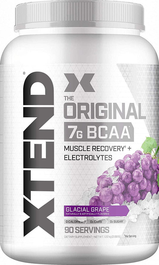 Scivation Xtend BCAA Powder, Branched Chain Amino Acids, BCAAs, Grape, 90 Servings