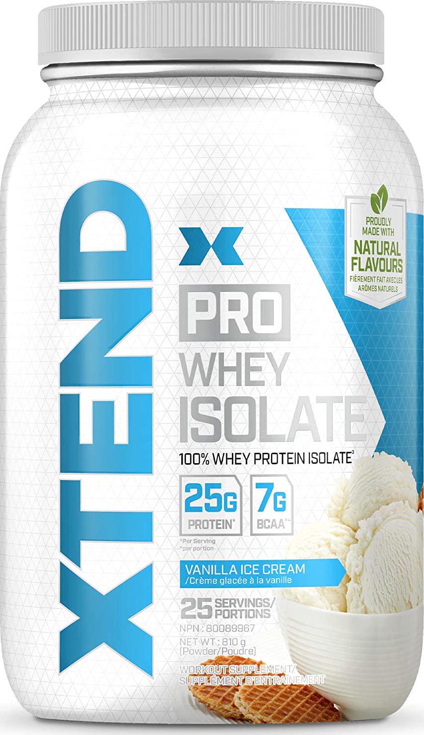 Scivation Xtend Pro, 100% Whey Protein Isolate Powder, Vanilla Ice Cream, 810g