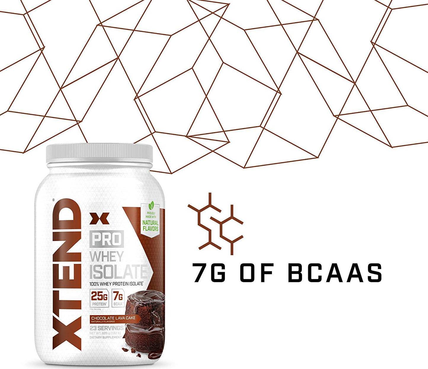 Scivation Xtend Pro, 100% Whey Protein Isolate Powder, Chocolate Lava Cake, 826g