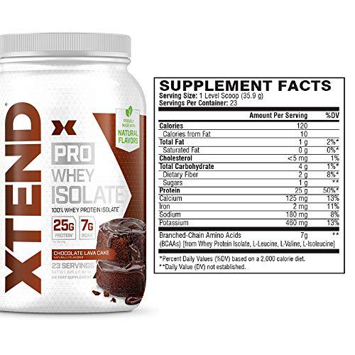 Scivation Xtend Pro, 100% Whey Protein Isolate Powder, Chocolate Lava Cake, 826g