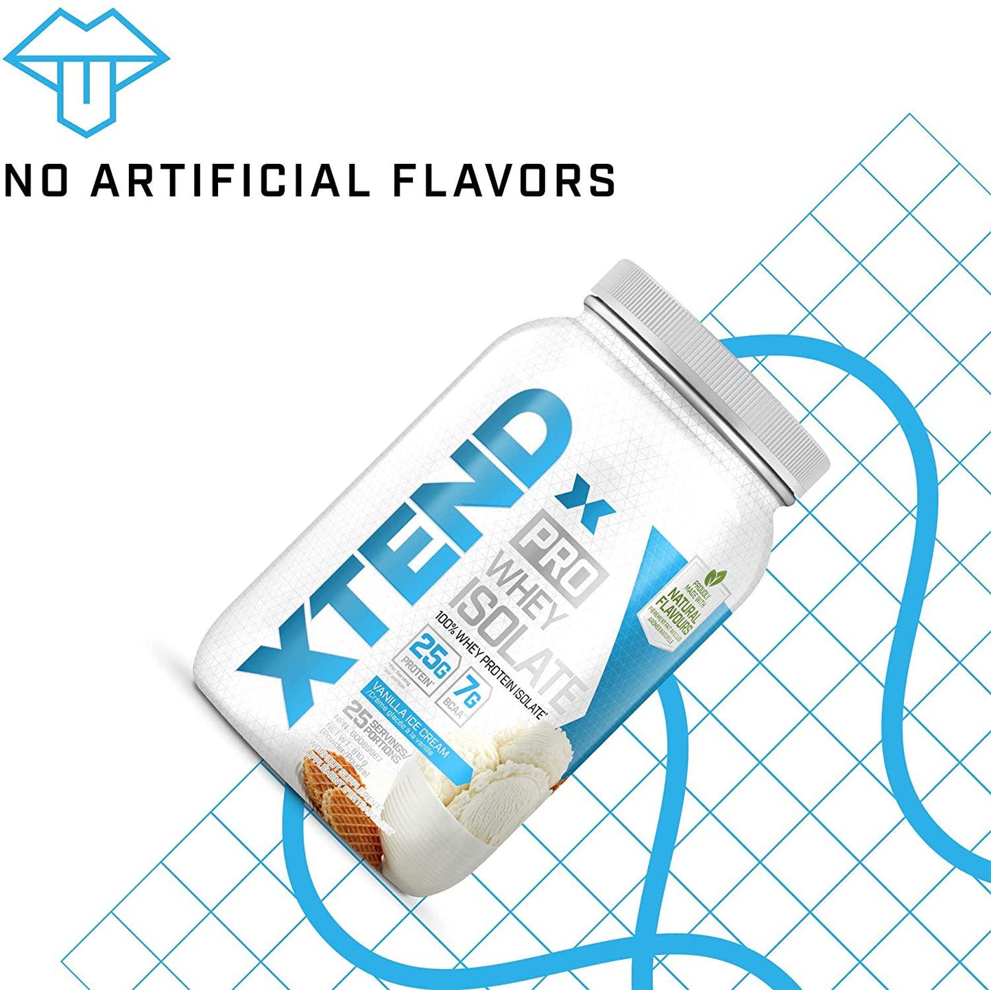 Scivation Xtend Pro, 100% Whey Protein Isolate Powder, Vanilla Ice Cream, 810g