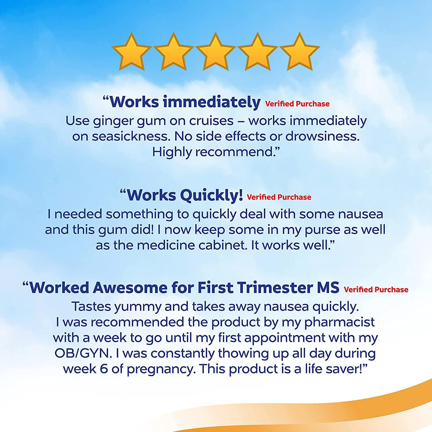 Sea-Band Anti-Nausea Ginger Gum For Motion and Morning Sickness, 24 Pieces