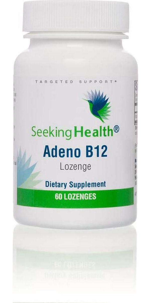 Seeking Health | Adeno B12 Supplement | 3,000 mcg Adenosylcobalamin | 60 Vitamin B12 Lozenges | Free of Common Allergens and Magnesium Stearate