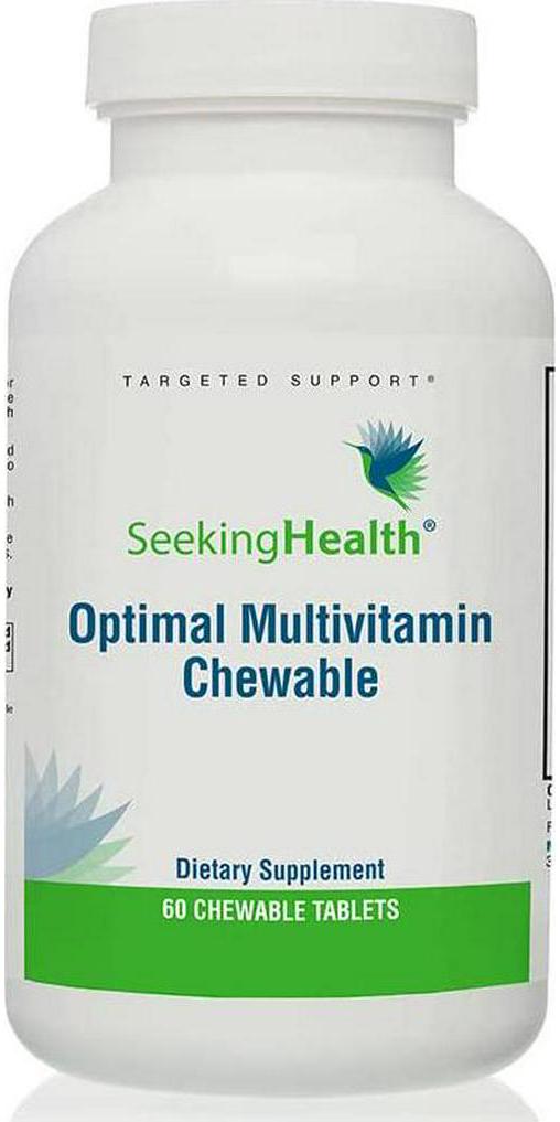 Seeking Health | Optimal Multivitamin | 60 Tablets | Mens Vitamins | Womens Vitamins | Daily Multivitamin Chewable Multivitamin | Multivitamin for Men | Multivitamin for Women