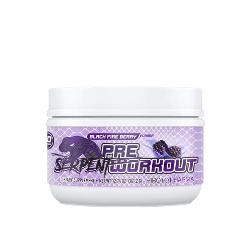Serpent Pre-Workout Black Fire Berry 30 Servings Energy Focus Powerful Pumps Caffeine Anhydrous AlphaSize Beta-Alanin AstraGin ActiGin Alpha GPC Citrulline Malate B12 Taurine Huperzine A Theobromine