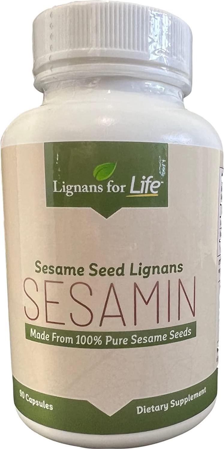 Sesamin - Sesame Seed Lignans - 90 Capsules - Dietary Supplements - Natural Health-Promoting Properties