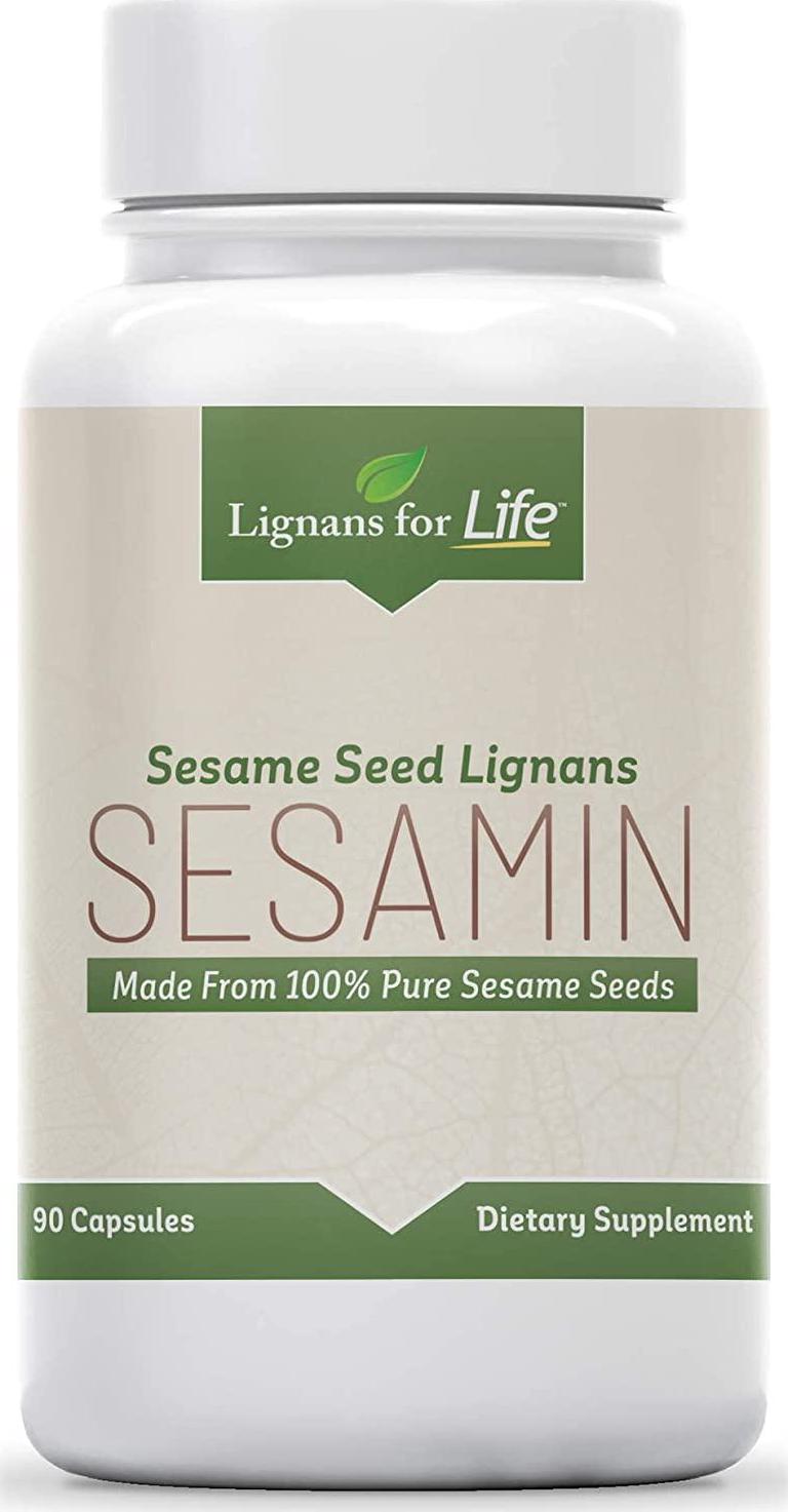 Sesamin - Sesame Seed Lignans - 90 Capsules - Dietary Supplements - Natural Health-Promoting Properties