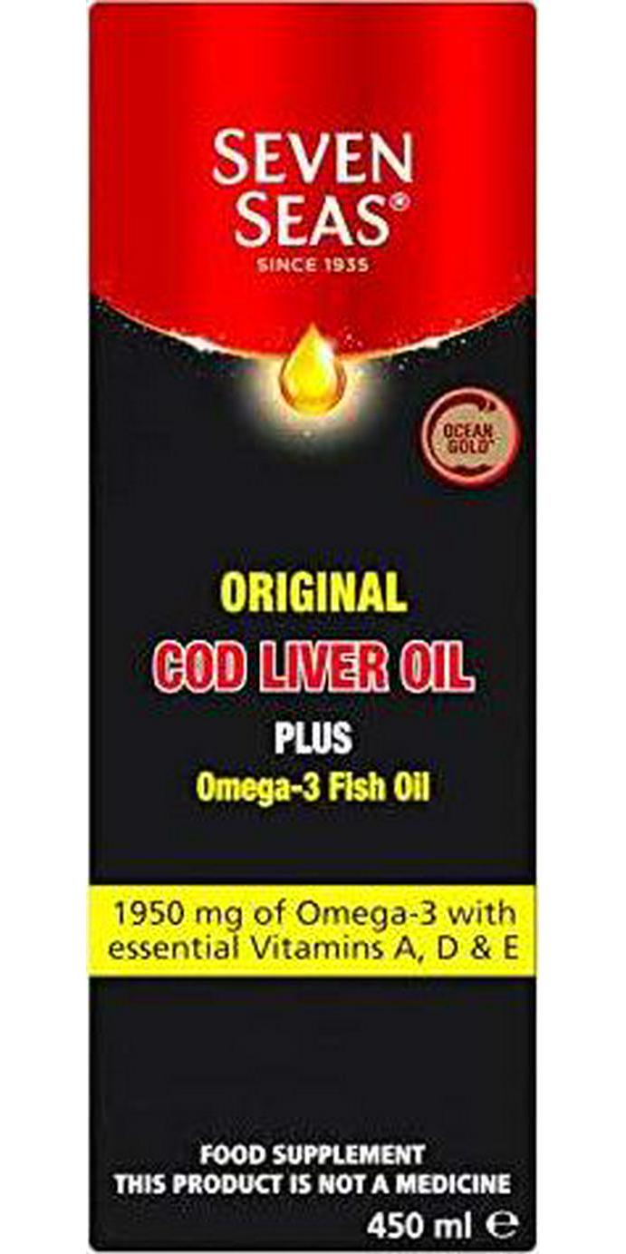 Seven Seas Orig Cod Liver Oil Plus Omega-3 Fish Oil 450ml