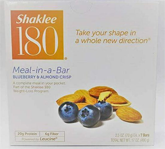 ShakleeÂ 180 Meal-in-a-BarÂ (Blueberry and Almond Crisp - 7 Bars)