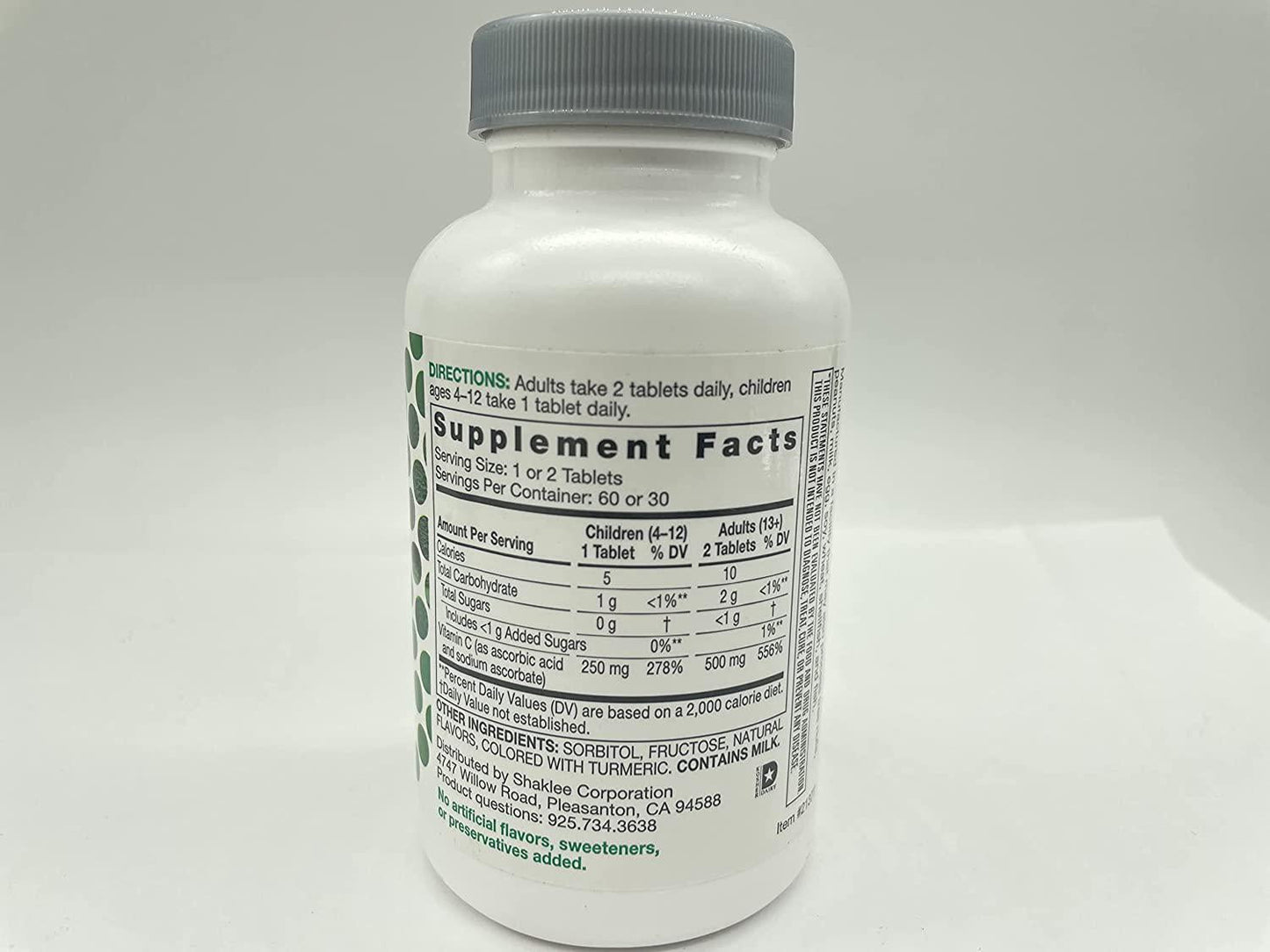 Shaklee Chewable Vita-C 250mg (60 Tablets)