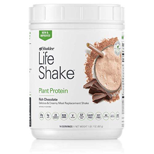 Shaklee - Life Shake Plant Protein Powder - Meal Replacement Shake - 14 Servings - Rich Chocolate