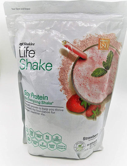 Shaklee Life Shake Soy 30 svg 2.45LB (Strawberry)