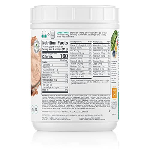 Shaklee - Life Shake Soy Protein Powder - Meal Replacement Shake - 14 Servings - Rich Chocolate