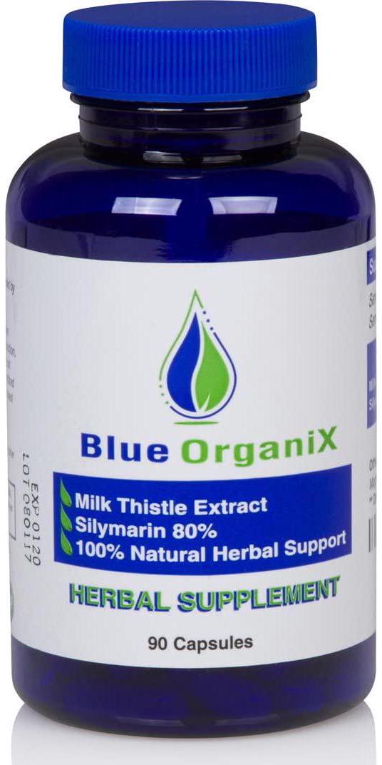 Silymarin Milk Thistle Extract 300mg Capsules, Standardized to 80% Silymarin 20:1 Ratio, Natural Pure Organic Liver Support Supplement