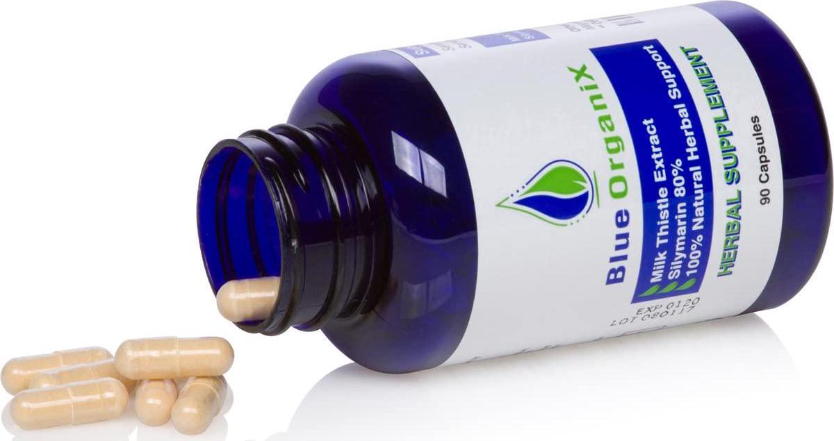 Silymarin Milk Thistle Extract 300mg Capsules, Standardized to 80% Silymarin 20:1 Ratio, Natural Pure Organic Liver Support Supplement