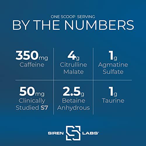 Siren Labs Shock D Yoked High Stim Pre-Workout Caffeine, Taurine, Citrulline Malate, Agmatine, Betaine Anhydrous High Energy and Powerful Muscle Pumps-Nitric Oxide Flex on The Beach (30 Servings)