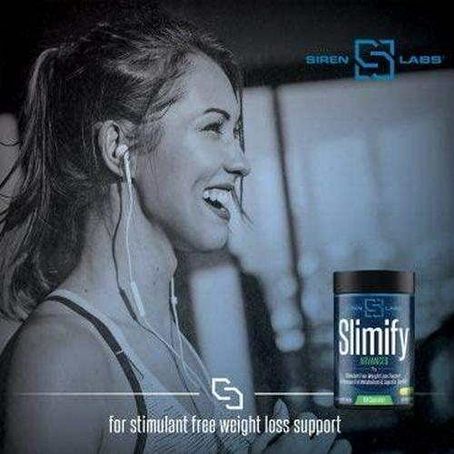 Siren Labs Slimify Advanced Fat Burner for Weight Loss - Garcinia Cambogia, African Mango, and Grains of Paradise - Boost Metabolism, Decrease Appetite, and Increase Energy - Stim Free (90 Capsules)