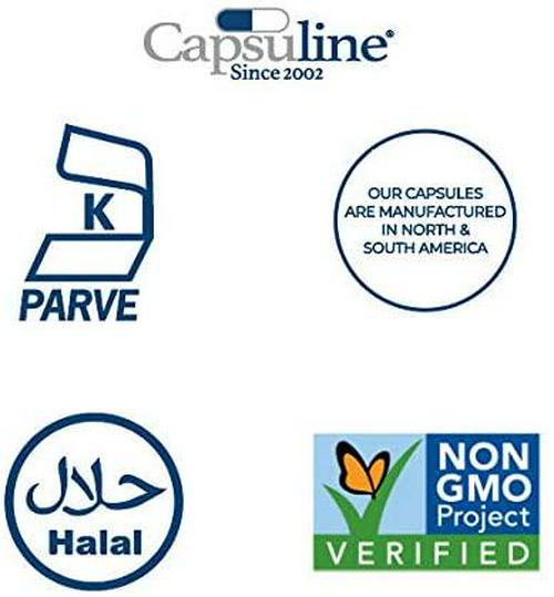 Size 0 Chlorophyll Empty Vegetarian Capsules by Capsuline - Green/Green 1000 Count