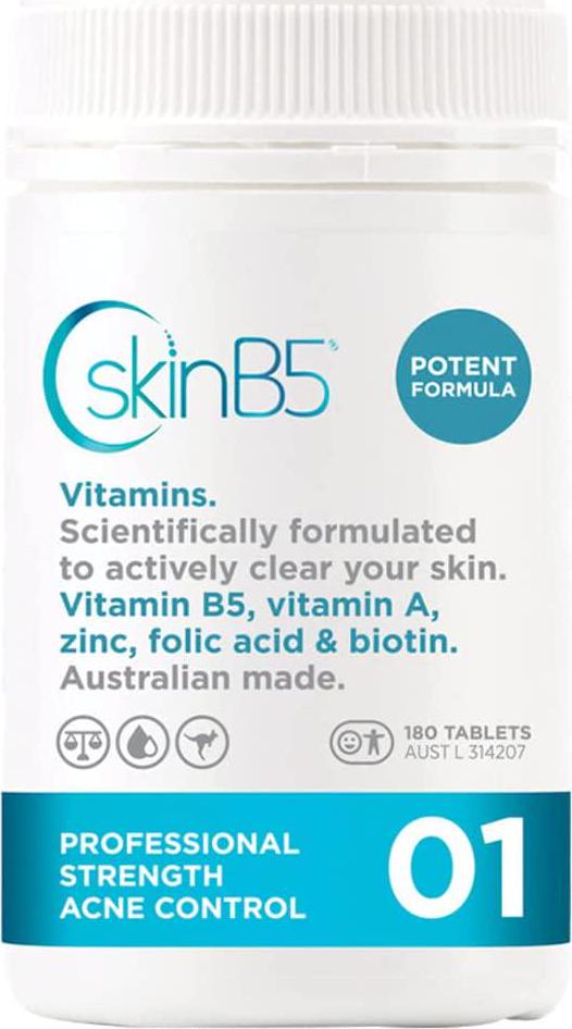 SkinB5 Professional Strength Acne Control Vitamin 180 Tablets