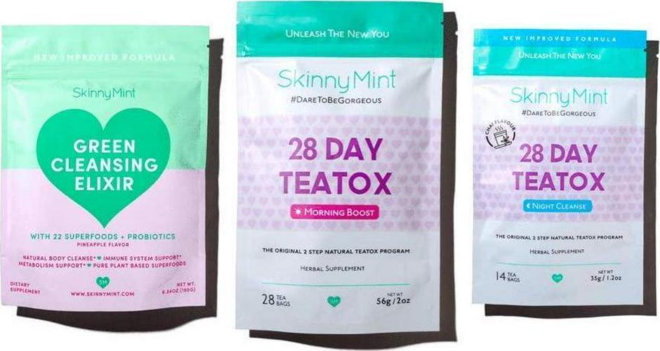 SkinnyMint Super Cleanse Bundle, Natural Cleanse Program, Boost Your Immunity and Metabolism, Helps Reduce Bloating.