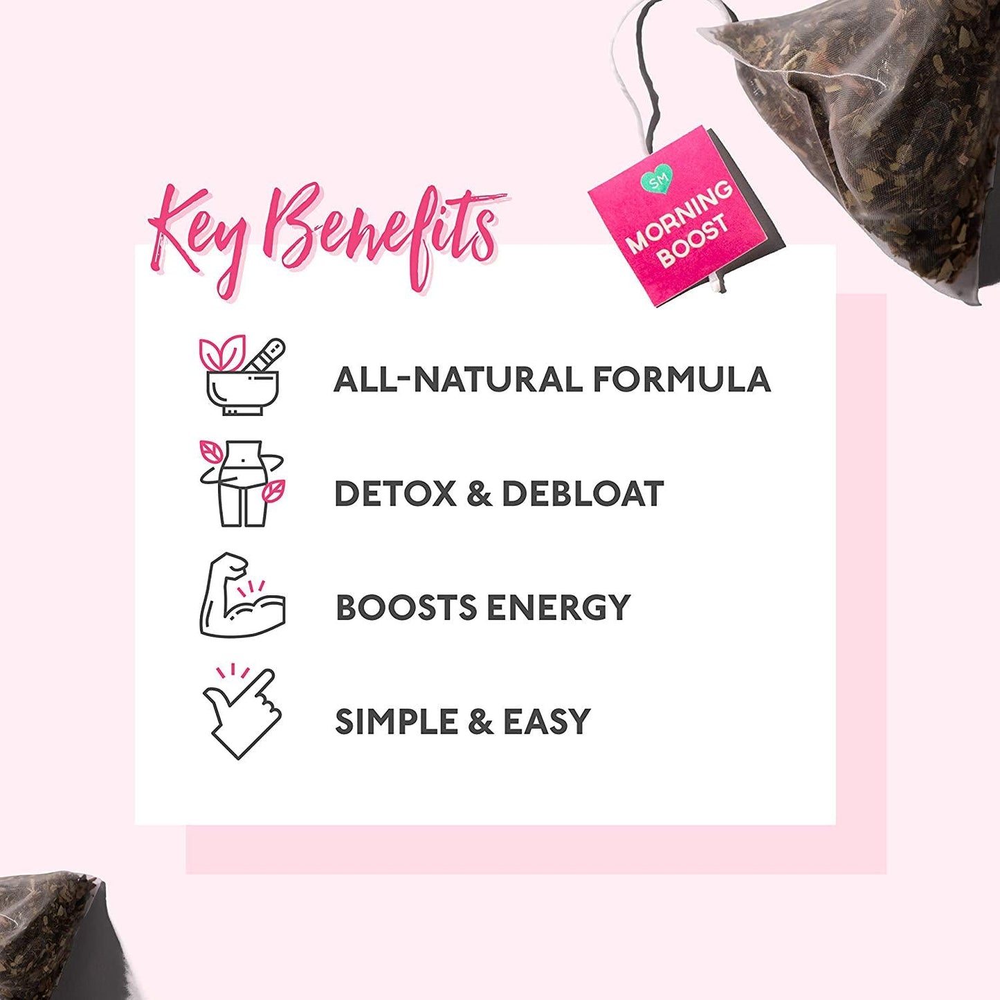 SkinyMint Detox Tea 14 Day Kit- Ultimate TeaTox Programme- All Natural Morning Boost and Night Cleanse Detox Tea- Helps Reduce Bloating and Boost Energy 