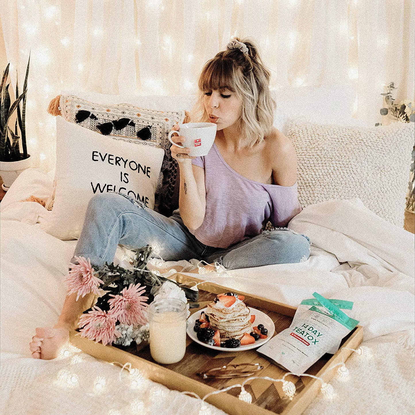 SkinyMint Detox Tea 14 Day Kit- Ultimate TeaTox Programme- All Natural Morning Boost and Night Cleanse Detox Tea- Helps Reduce Bloating and Boost Energy 