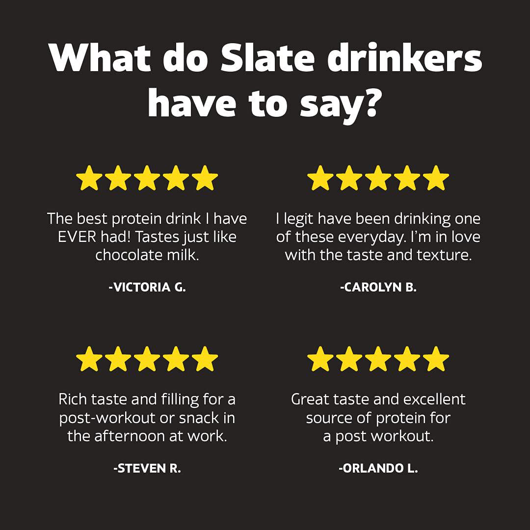 Slate Milk - High Protein Shake, Variety Pack, Classic Chocolate, Dark Chocolate, Mocha Latte, 20g Protein, 0g Added Sugar, Lactose Free, Keto, All Natural (11 oz, 12-Pack)