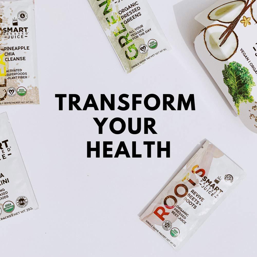 Smart Pressed Juice 3-Day Organic Juice Cleanse | Healthy Weight Loss and Detox Program | Vegan Vanilla Protein, Cold-Pressed Green Juice, Beets Juice and Pineapple Chia Cleanse | High Fiber and Vegan