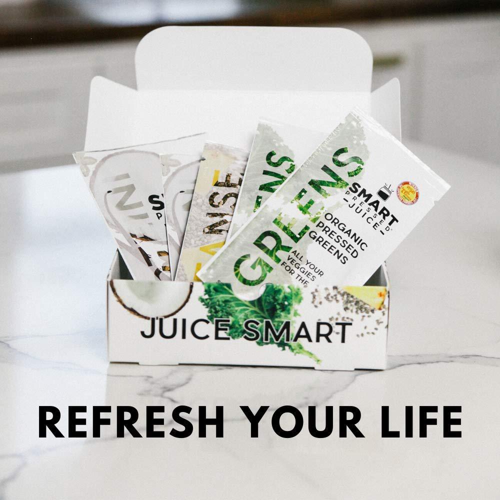 Smart Pressed Juice 3-Day Organic Juice Cleanse | Healthy Weight Loss and Detox Program | Vegan Vanilla Protein, Cold-Pressed Green Juice, Beets Juice and Pineapple Chia Cleanse | High Fiber and Vegan