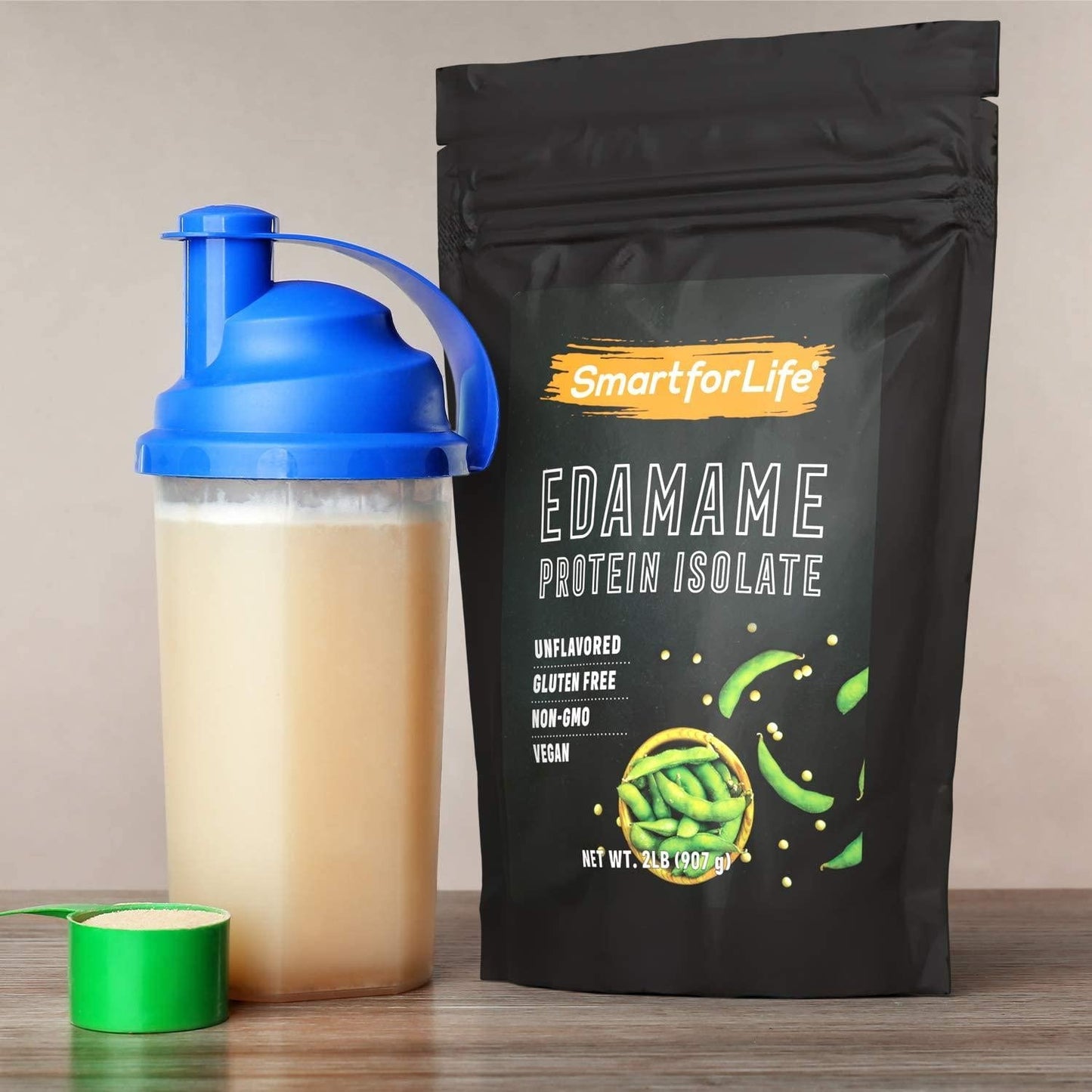 Smart for Life Pea Protein Powder Meal Replacement Shake - 2 Pounds - Organic Vegan BCAA's Loaded Plant Protein Powder - Keto Friendly and Vegetarian Plant Based Protein Powder - Easy to Digest