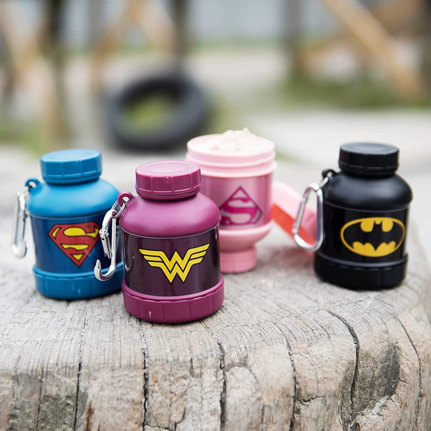 Smartshake DC Comics Whey2Go Funnel Superman Shaker, 110 ml Capacity