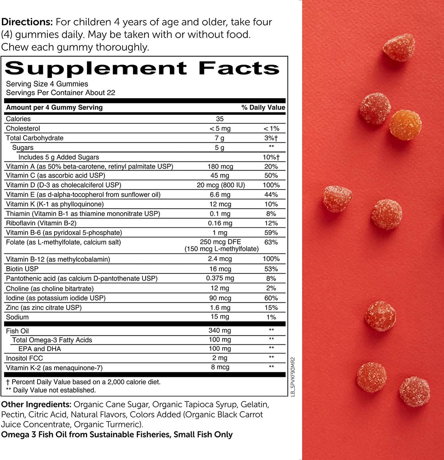 SmartyPants Kids Complete Daily Gummy Vitamins, 90 count