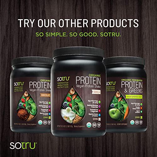 SoTru Fruitful Greens, Fruit Flavored - 8.47 oz. - Antioxidant - Fermented Superfood Blend with Digestive Enzymes and Prebiotic Fiber - USDA Certified Organic, Non-GMO, Vegan, Gluten-Free - 21 Servings