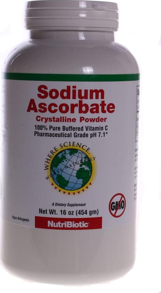 Sodium Ascorbate 16 Oz (Crystalline Powder) by NutriBiotic