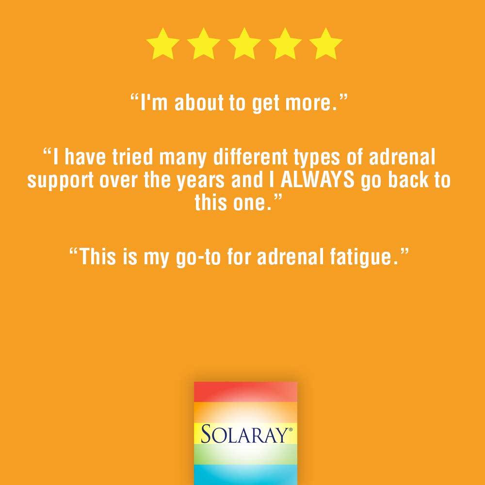 Solaray Adrenal Supplement Capsules, 170 mg, 60 Count
