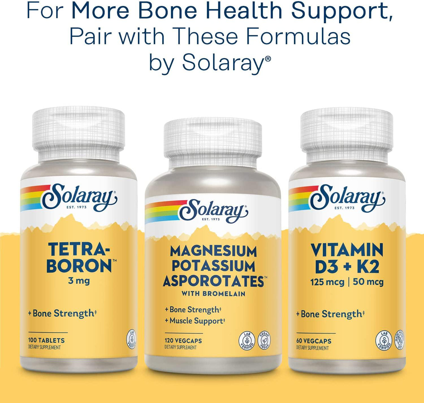 Solaray - Cal-Mag Citrate with 1000 IU Vitamin D3, 2:1 Ratio - 180 Capsules